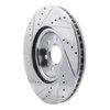 E-Line Drilled & Slotted Silver Brake Rotor, Fits Select GM, Position: Front Right - image 4