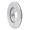 E-Line Drilled & Slotted Silver Brake Rotor, 1988-2019 GM, Position: Front Left - image 4