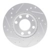 E-Line Drilled & Slotted Silver Brake Rotor, 1988-2019 GM, Position: Front Right - image 2