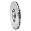 E-Line Drilled & Slotted Silver Brake Rotor, 2004-2017 GM, Position: Front Left - image 4