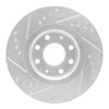 E-Line Drilled & Slotted Silver Brake Rotor, 2004-2017 GM, Position: Front Right - image 2