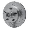E-Line Drilled & Slotted Silver Brake Rotor, 1970-1981 GM, Position: Front Right - image 4