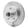 E-Line Drilled & Slotted Silver Brake Rotor, 1978-1978 GM, Position: Front Left - image 2