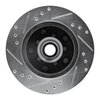 E-Line Drilled & Slotted Silver Brake Rotor, 1978-1978 GM, Position: Front Left - image 3