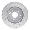 E-Line Drilled & Slotted Silver Brake Rotor, 1963-1982 GM, Position: Front & Rear Right - image 4