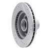 E-Line Drilled & Slotted Silver Brake Rotor, 1978-1990 GM, Position: Front Left - image 4