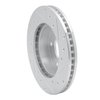 E-Line Drilled & Slotted Silver Brake Rotor, 1982-1988 GM, Position: Rear Left - image 4