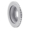 E-Line Drilled & Slotted Silver Brake Rotor, 1984-1987 GM, Position: Front Right - image 1