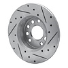 E-Line Drilled & Slotted Silver Brake Rotor, 1982-1982 GM, Position: Front Left - image 1