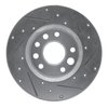 E-Line Drilled & Slotted Silver Brake Rotor, 1982-1982 GM, Position: Front Left - image 3