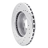 E-Line Drilled & Slotted Silver Brake Rotor, 1985-1991 GM, Position: Front Right - image 1