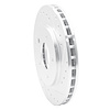 E-Line Drilled & Slotted Silver Brake Rotor, 1988-1996 GM, Position: Front Right - image 1