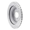 E-Line Drilled & Slotted Silver Brake Rotor, 1988-1994 GM, Position: Front Left - image 3