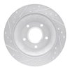 E-Line Drilled & Slotted Silver Brake Rotor, 1988-1994 GM, Position: Front Right - image 3