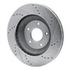 E-Line Drilled & Slotted Silver Brake Rotor, 1988-1996 GM, Position: Right Front - image 4