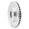 E-Line Drilled & Slotted Silver Brake Rotor, 1990-1997 GM, Position: Front Right - image 1