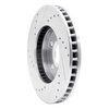 E-Line Drilled & Slotted Silver Brake Rotor, 1990-1997 GM, Position: Front Right - image 4