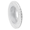 E-Line Drilled & Slotted Silver Brake Rotor, 1994-1996 GM, Position: Rear Left - image 2