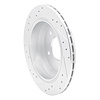 E-Line Drilled & Slotted Silver Brake Rotor, 1994-1996 GM, Position: Rear Right - image 1