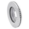 E-Line Drilled & Slotted Silver Brake Rotor, 1997-2005 GM, Position: Front Right - image 4