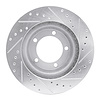 E-Line Drilled & Slotted Silver Brake Rotor, 1967-1970 GM, Position: Front Left - image 1