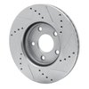 E-Line Drilled & Slotted Silver Brake Rotor, 2006-2011 GM, Position: Front Left - image 4