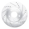 E-Line Drilled & Slotted Silver Brake Rotor, 2006-2011 GM, Position: Front Right - image 3