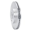 E-Line Drilled & Slotted Silver Brake Rotor, 2006-2011 GM, Position: Front Right - image 4