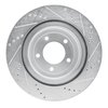 E-Line Drilled & Slotted Silver Brake Rotor, 2006-2013 GM, Position: Rear Left - image 4