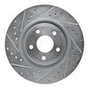 E-Line Drilled & Slotted Silver Brake Rotor, 2007-2010 GM, Position: Front Left - image 2