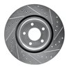 E-Line Drilled & Slotted Silver Brake Rotor, 2007-2010 GM, Position: Front Left - image 4