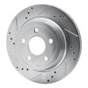 E-Line Drilled & Slotted Silver Brake Rotor, 2008-2010 GM, Position: Rear Left - image 2