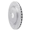 E-Line Drilled & Slotted Silver Brake Rotor, Fits Select GM, Position: Rear Left - image 2