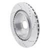 E-Line Drilled & Slotted Silver Brake Rotor, Fits Select GM, Position: Rear Left - image 3