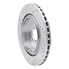 E-Line Drilled & Slotted Silver Brake Rotor, Fits Select GM, Position: Rear Right - image 1