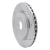 E-Line Drilled & Slotted Silver Brake Rotor, Fits Select GM, Position: Rear Right - image 3