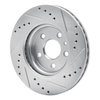 E-Line Drilled & Slotted Silver Brake Rotor, Fits Select GM, Position: Front Left - image 4