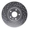 E-Line Drilled & Slotted Silver Brake Rotor, Fits Select GM, Position: Front Right - image 4