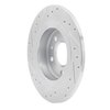 E-Line Drilled & Slotted Silver Brake Rotor, 2011-2019 GM, Position: Rear Right - image 3