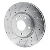 E-Line Drilled & Slotted Silver Brake Rotor, 2014-2019 GM, Position: Front Left - image 2