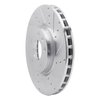 E-Line Drilled & Slotted Silver Brake Rotor, 2014-2019 GM, Position: Front Right - image 2