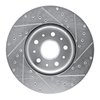 E-Line Drilled & Slotted Silver Brake Rotor, Fits Select GM, Position: Front Left - image 2