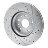 E-Line Drilled & Slotted Silver Brake Rotor, Fits Select GM, Position: Front Left - image 3