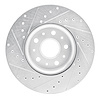 E-Line Drilled & Slotted Silver Brake Rotor, Fits Select GM, Position: Front Right - image 1