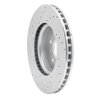 E-Line Drilled & Slotted Silver Brake Rotor, Fits Select GM, Position: Front Right - image 3