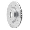 E-Line Drilled & Slotted Silver Brake Rotor, Fits Select GM, Position: Front Right - image 4
