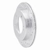 E-Line Drilled & Slotted Silver Brake Rotor, 1991-1998 GM, Position: Front Right - image 2