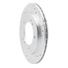 E-Line Drilled & Slotted Silver Brake Rotor, 1999-2004 Fits Multiple Makes/Models, Position: Front Right - image 4