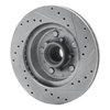 E-Line Drilled & Slotted Silver Brake Rotor, 1977-1995 GM, Position: Front Left - image 2