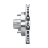 E-Line Drilled & Slotted Silver Brake Rotor, 1982-1995 GM, Position: Front Left - image 2